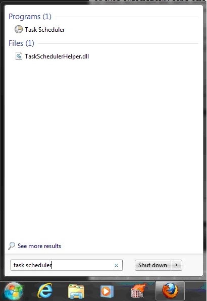 Pornire Task Scheduler